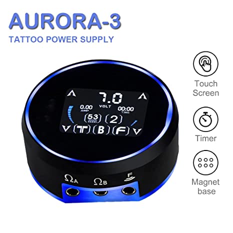 aurora 3 fuente de poder para maquina de tatuajes